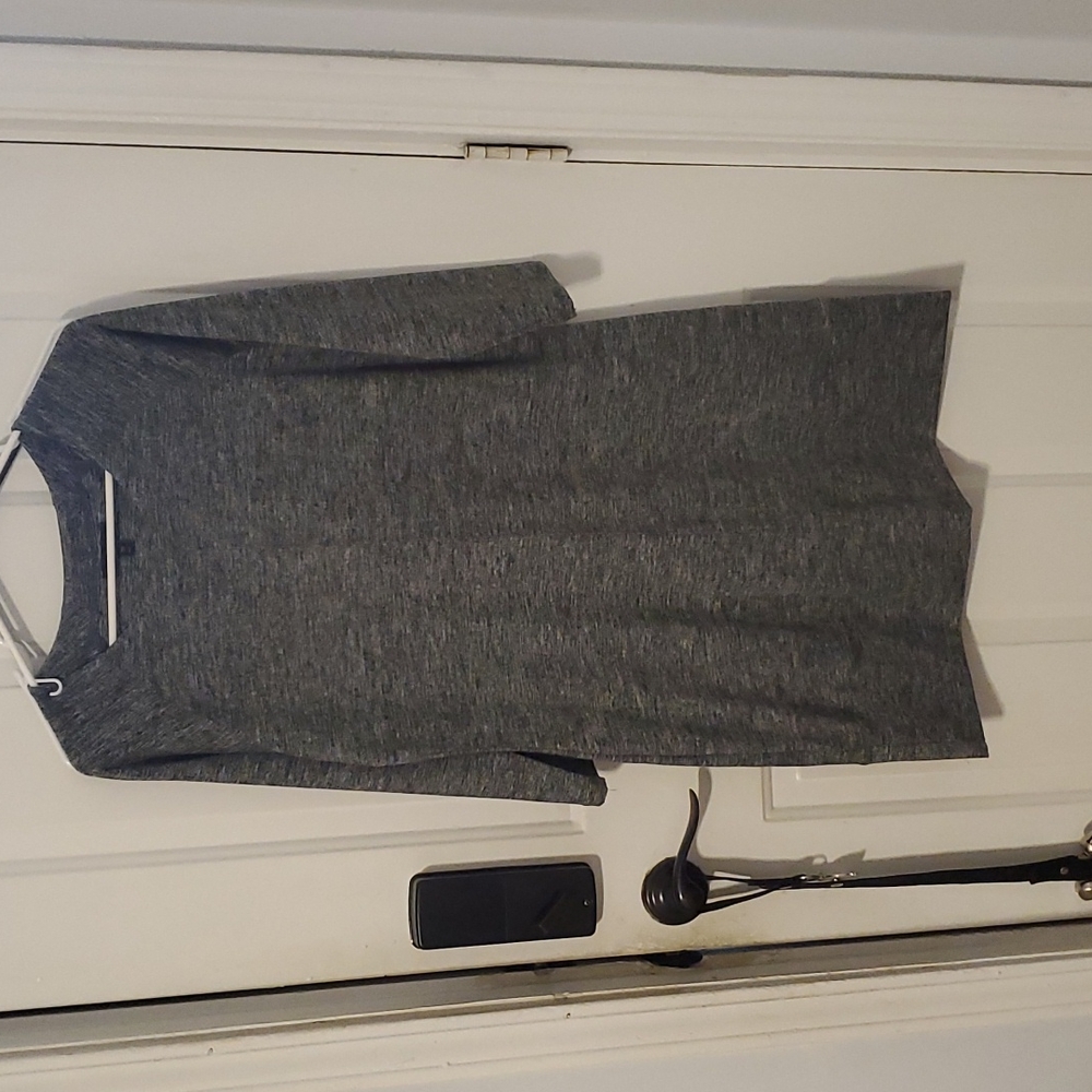 Limited Dark Gray and Black heather L/S Dress